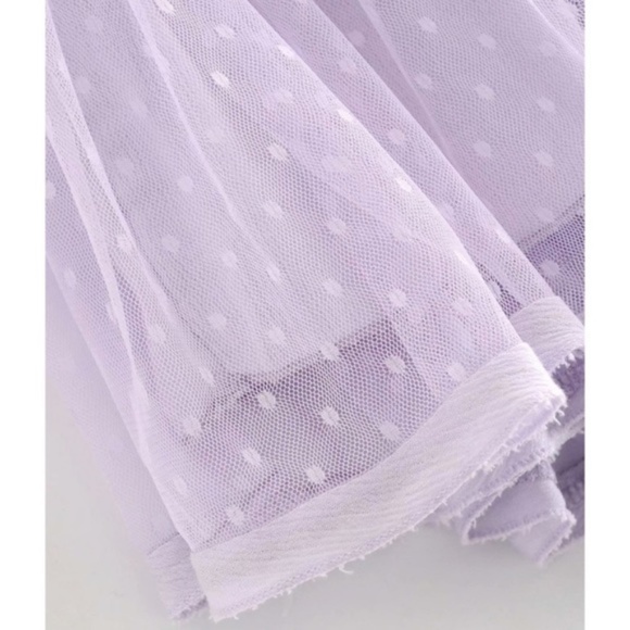 SOLD OUT Lavender Swiss Dot Halter Mini Dress - Picture 10 of 15